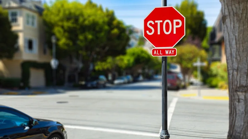 all way stop sign